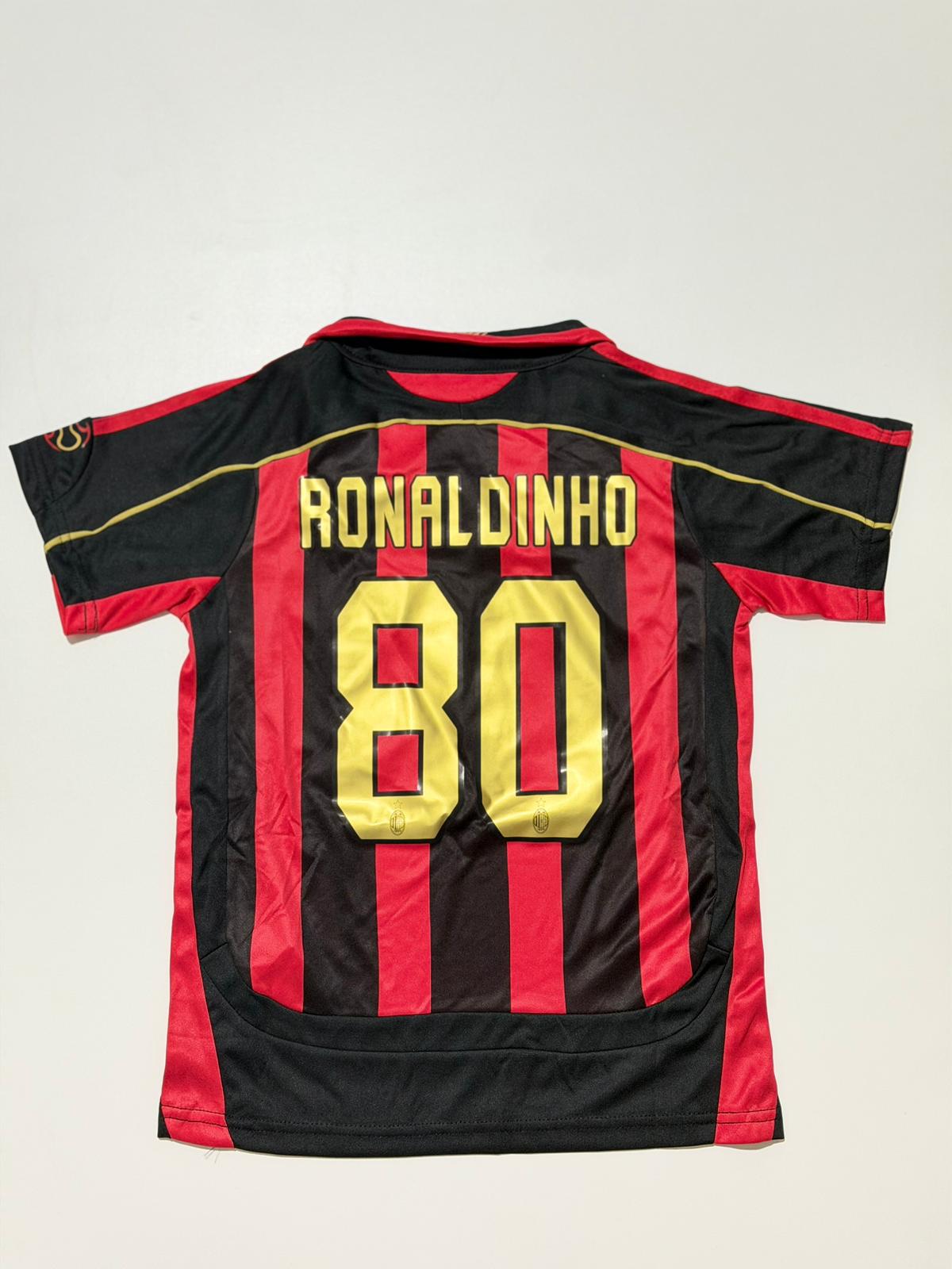 Conjunto Niños Ronaldinho Milan