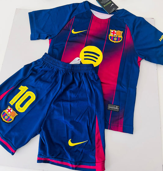 Conjunto Niños Barcelona Lamine Yamal Nro 10