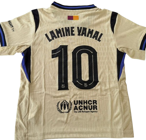 Conjunto Niños Alternativa Barcelona Lamine Yamal Nro 10
