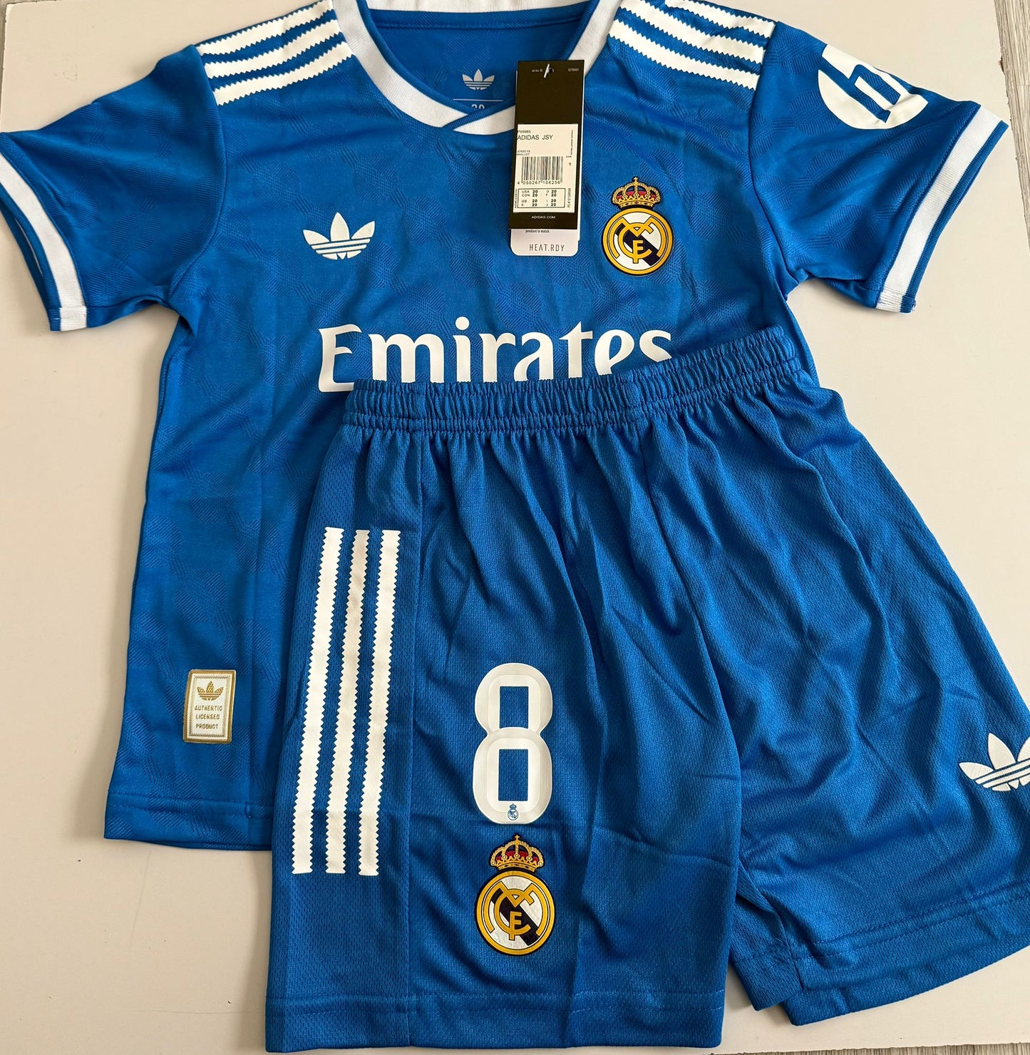 Conjunto Niños Real Madrid Alternativa Azul 2025 Valverde 8