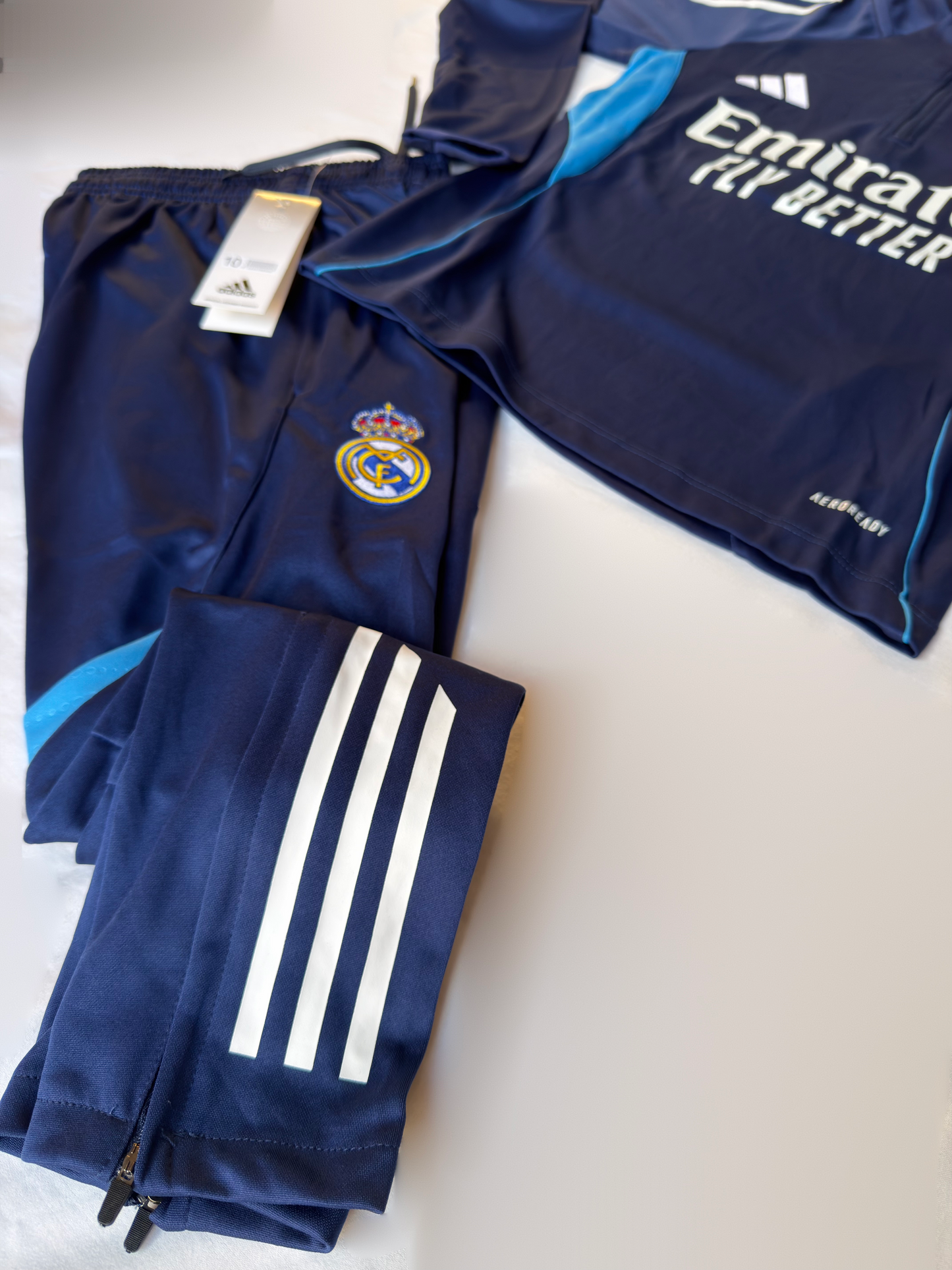 Conjunto Niños Largo Real Madrid Azul