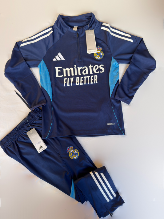 Conjunto Niños Largo Real Madrid Azul